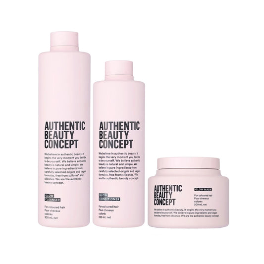 Authentic Beauty Concept Glow Trio | Shampoo, Conditioner & Masker voor gekleurd haar