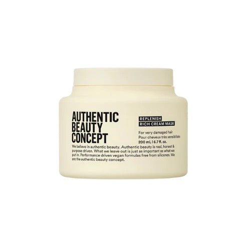 Authentic Beauty Concept Replenish Rich Cream Mask 30 ml & 200 ml | Intensief Haarmasker voor Beschadigd Haar van Anovashop | Anovashop