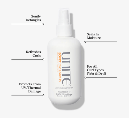 Unite BOING Curl Leave-In Spray Cream 236 ml | Hydraterende Leave-In voor Krullen van Anovashop | Anovashop